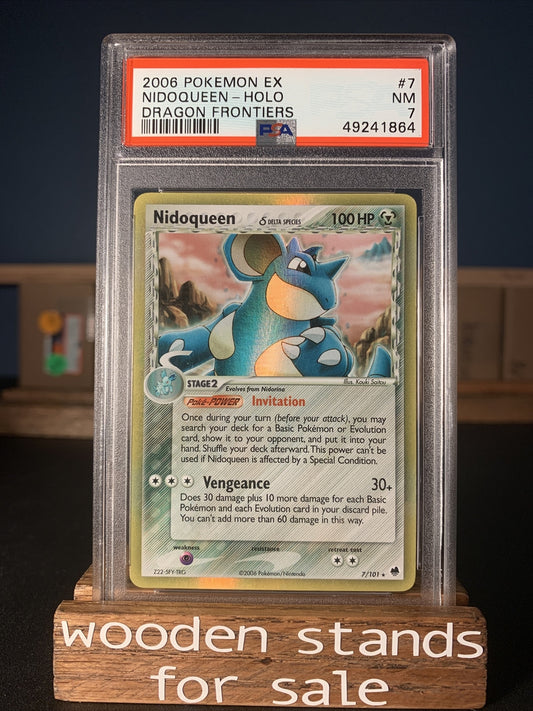 PSA 7 NM Nidoqueen 7/101 EX Dragon Frontiers Holo Pokemon Card