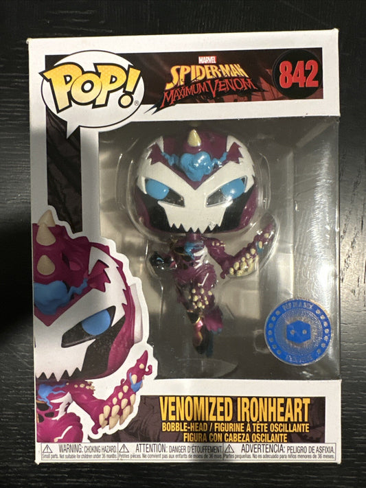 Funko Pop Exclusive Vinyl Venomized Ironheart #842 Spider-Man
