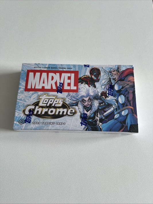 2025 TOPPS CHROME MARVEL Hobby Box Sealed
