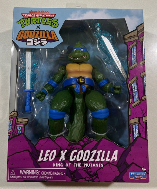 2025 Playmates TMNT X Godzilla Leonardo X GODZILLA Teenage Mutant Ninja Turtles