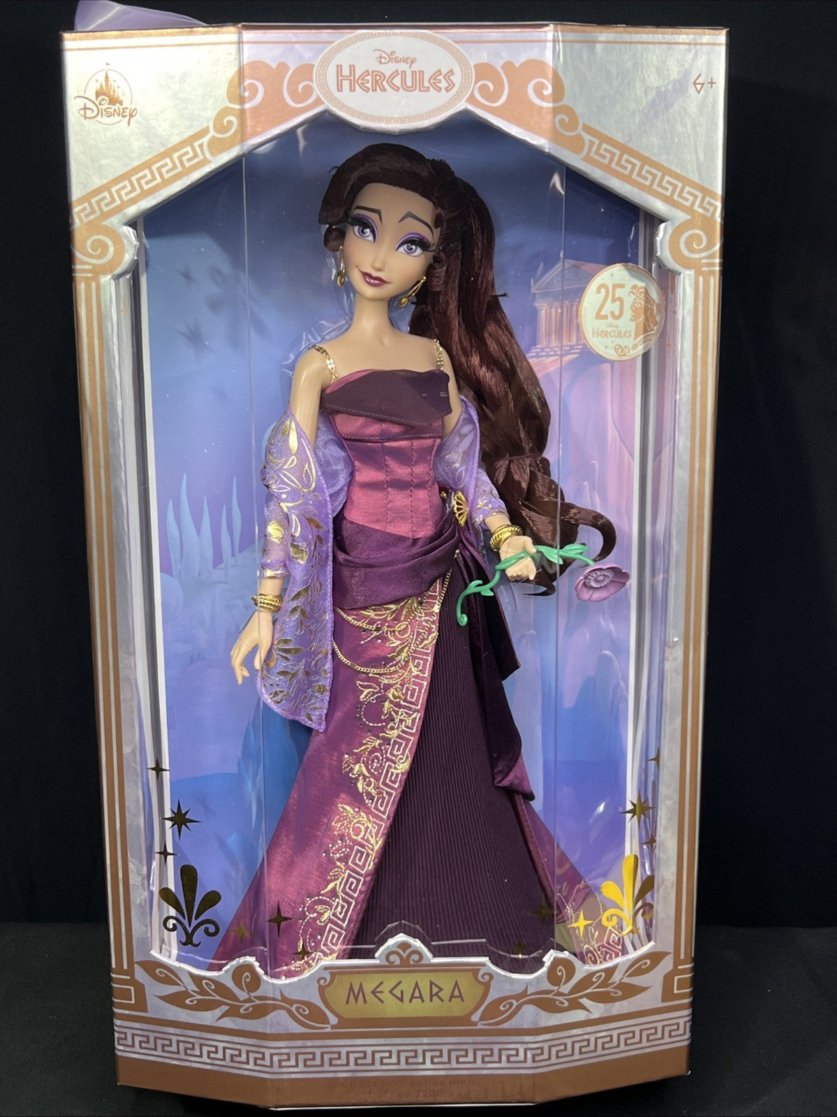 Disney Limited Edition Megara 25th Anniversary Doll Hercules #1715 / 7200