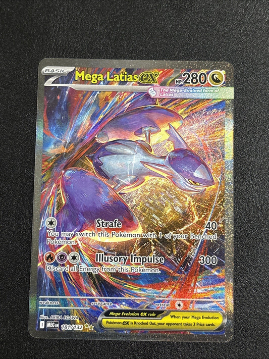 Mega Latias EX SIR 181/132 Mega Evolution English Pokemon TCG NM! Fast Shipping!