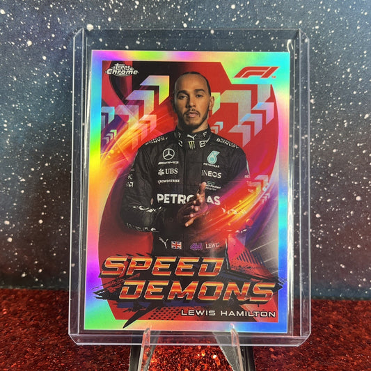 2022 Chrome Formula 1 F1 Speed Demons #SD-LH Lewis Hamilton FREE FAST SHIPPING