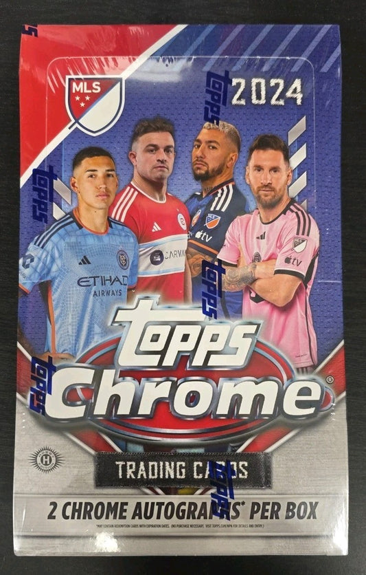 2024 Topps Chrome MLS Soccer Factory Sealed Hobby Box