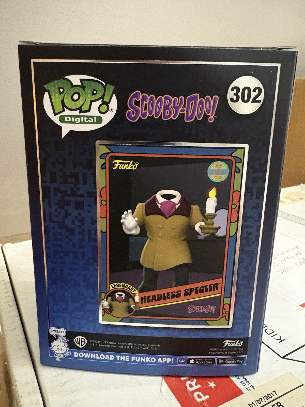 Funko POP! Digital #302 Scooby Doo Headless Specter Legendary LE1900 W/Protector