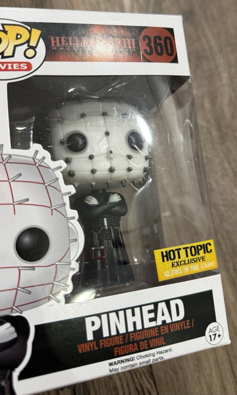 Funko Pop! Movies - Hellraiser III: Pinhead #360 GITD Hot Topic Exclusive Read