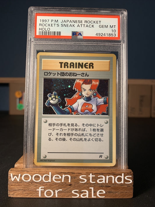 PSA 10 GEM MINT Rocket’s Sneak Attack Japanese Team Rocket Trainer Pokemon Card
