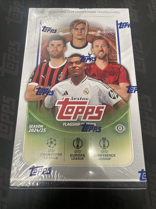 2024/25 Topps Flagship UEFA Club Competitions Soccer Hobby Box Sealed
