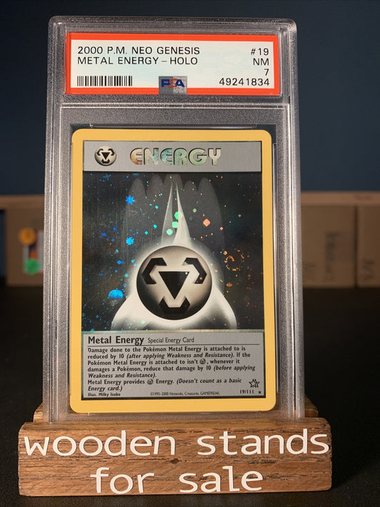 PSA 7 NM Metal Energy Holo Neo Genesis 19/111 Pokemon Card
