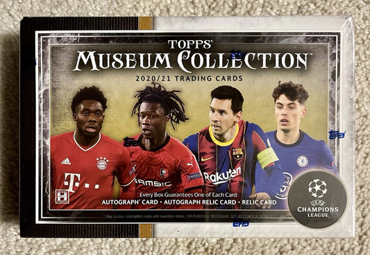 2020/21 Topps Museum Collection UEFA Champions League Soccer Hobby Box Sealed