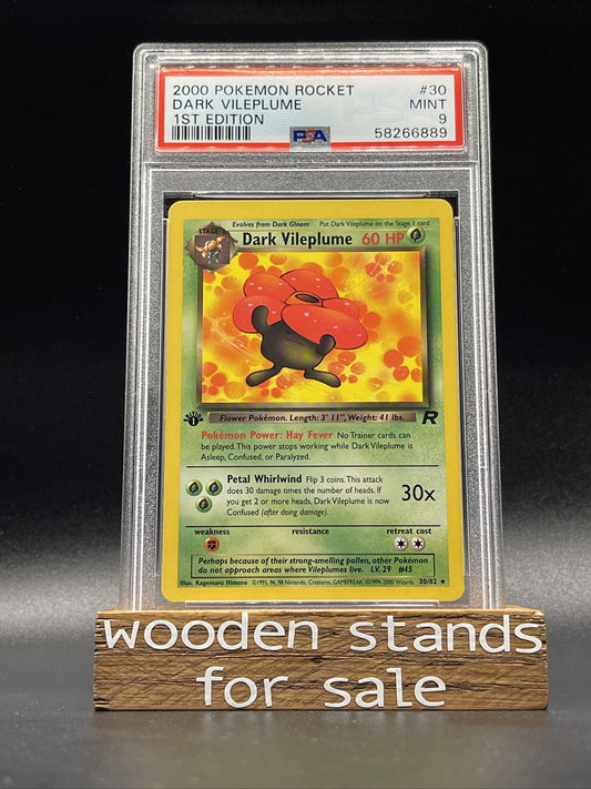 2000 Pokemon Rocket 30/82 Dark Vileplume 1st Edition [PSA 9]