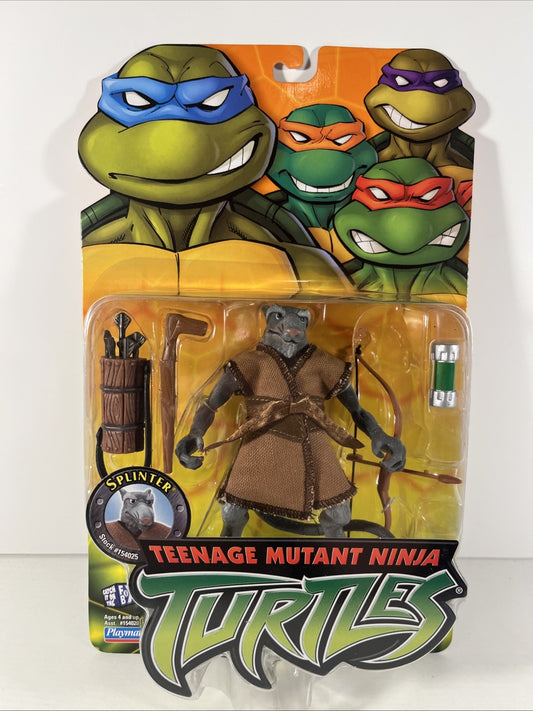 Teenage Mutant Ninja Turtles Splinter Action Figure Sealed 2002 TMNT