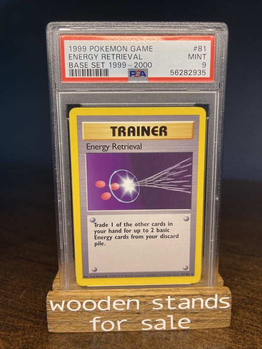 PSA 9 MINT Energy Retrieval 81/102 4th Print Base Set Pokemon Trading Card