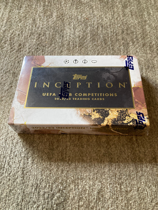 2022 2023 Topps Inception UEFA Club Competitions Soccer Hobby Box RARE