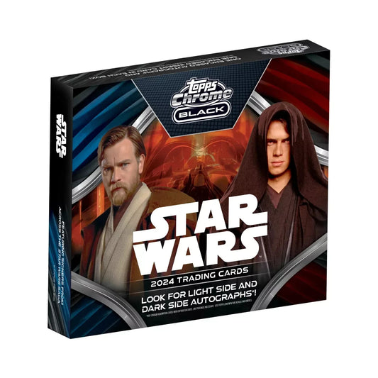 2024 Topps Chrome Black Star Wars Hobby Box Factory Sealed In Hand! Autos?