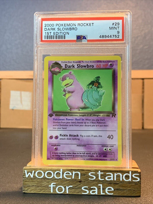 PSA 9 MINT Dark Slowbro 29/82 1st Edition Team Rocket Set Rare Pokemon Card
