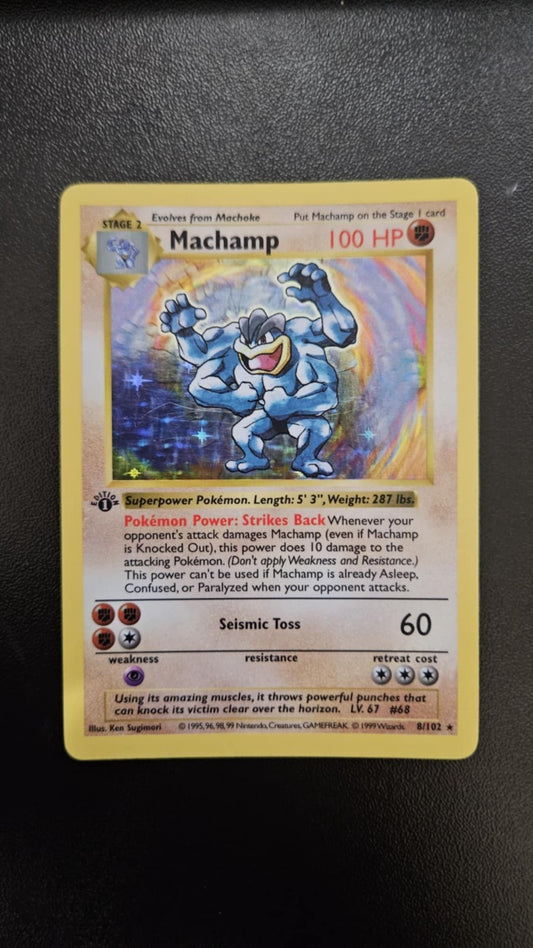 Machamp - (Base Set Shadowless) 008/102 Deck Exclusives Holo