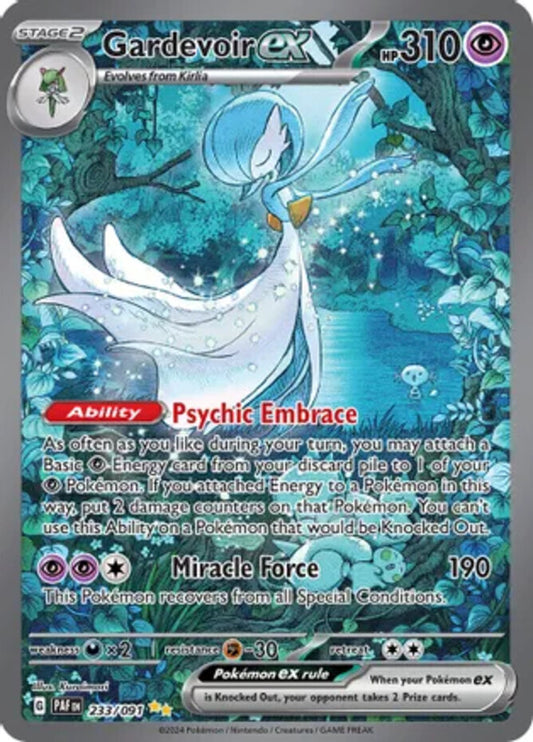 Pokemon: 1x Gardevoir ex - 233/091 - Special Illustration Rare - NM Paldean Fate