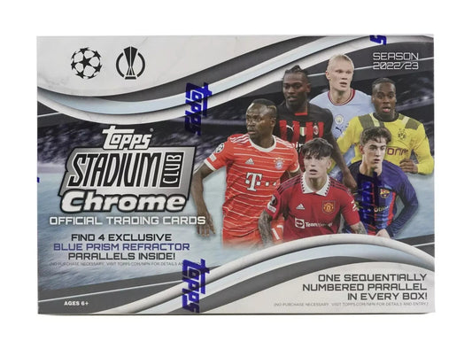 2022-23 Topps Stadium Club Chrome UEFA Soccer GIANT Box Sealed