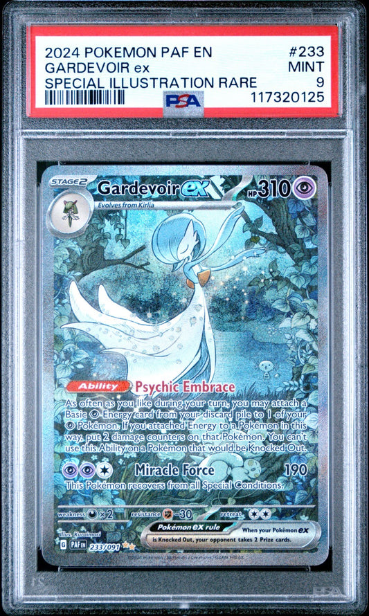 Gardevoir ex 233/091 Pokemon: Paldean Fates Special Illustration Rare - ✨PSA9