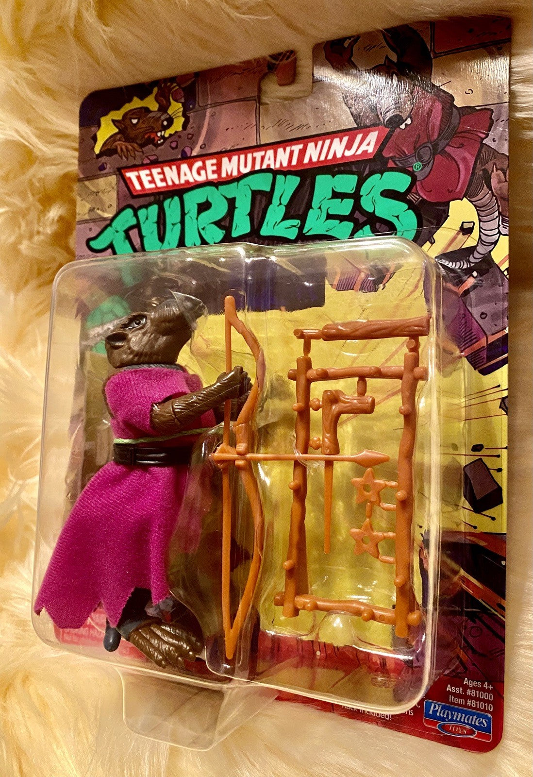 Playmates Teenage Mutant Ninja Turtles SPLINTER Classic Retro 4" Figure NEW 2022