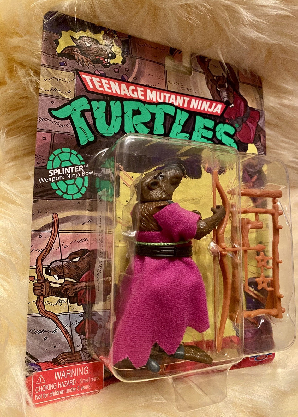 Playmates Teenage Mutant Ninja Turtles SPLINTER Classic Retro 4" Figure NEW 2022