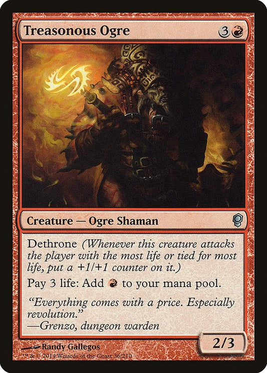 Treasonous Ogre Conspiracy Magic The Gathering MTG Card