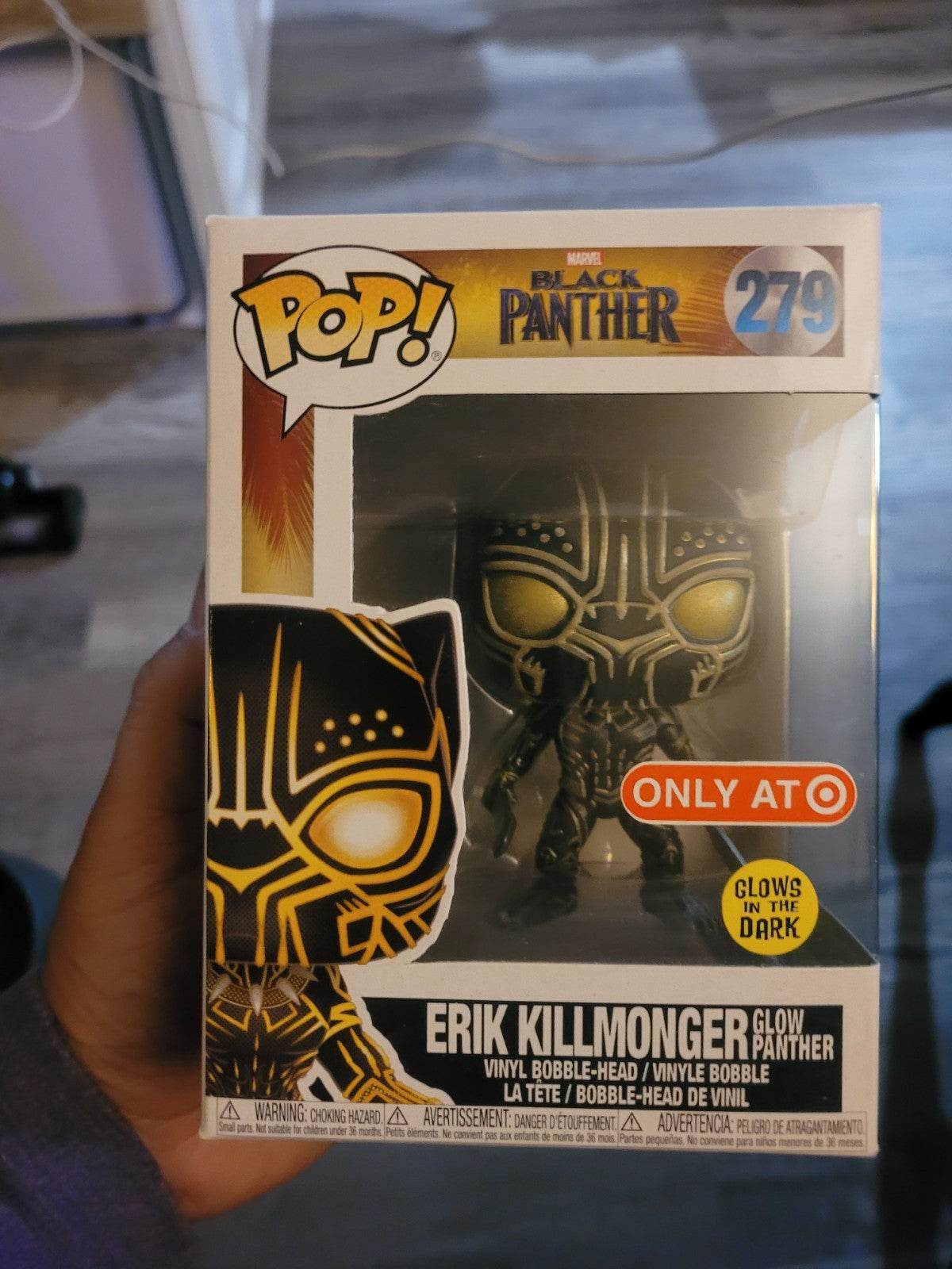 Funko Pop! Marvel Black Panther Erik Killmonger #279 Target Exclusive GITD #ML