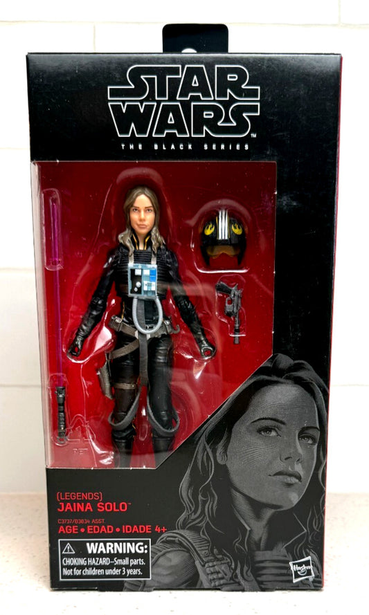 RARE Hasbro Star Wars Black Series Jaina Solo 6" Action Figure: C3737 New Sealed