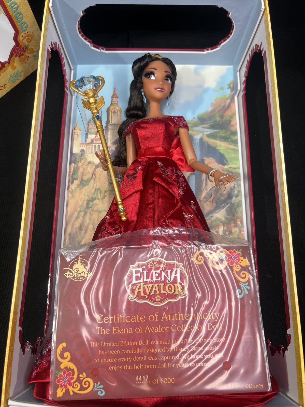 Elena of Avalor Disney Store Limited Edition Doll 17” LE #4417 Of 6000