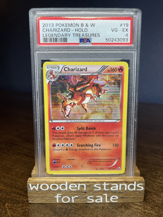 PSA 4 VG-EX Charizard 19/113 Holo Black & White Legendary Treasures Pokemon Card