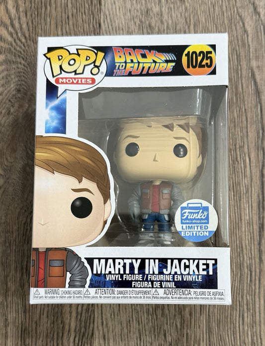 Funko Pop! Back To The Future - Marty In Jacket #1025 Funko Shop Exclusive
