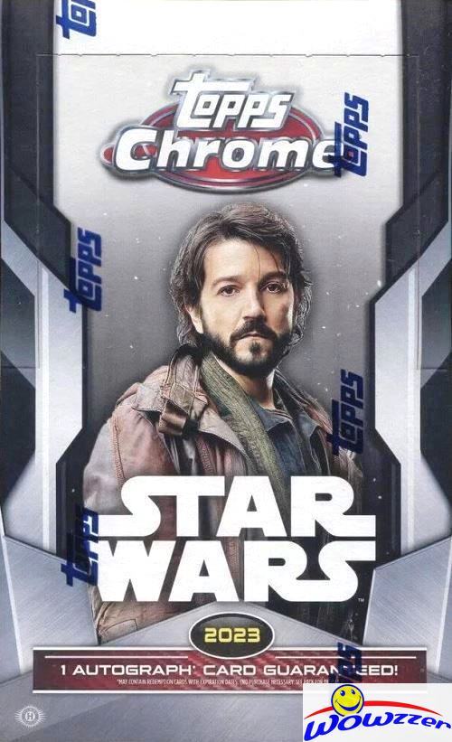 2023 Topps CHROME Star Wars MASSIVE Factory Sealed HOBBY Box-AUTOGRAPH! HOT!