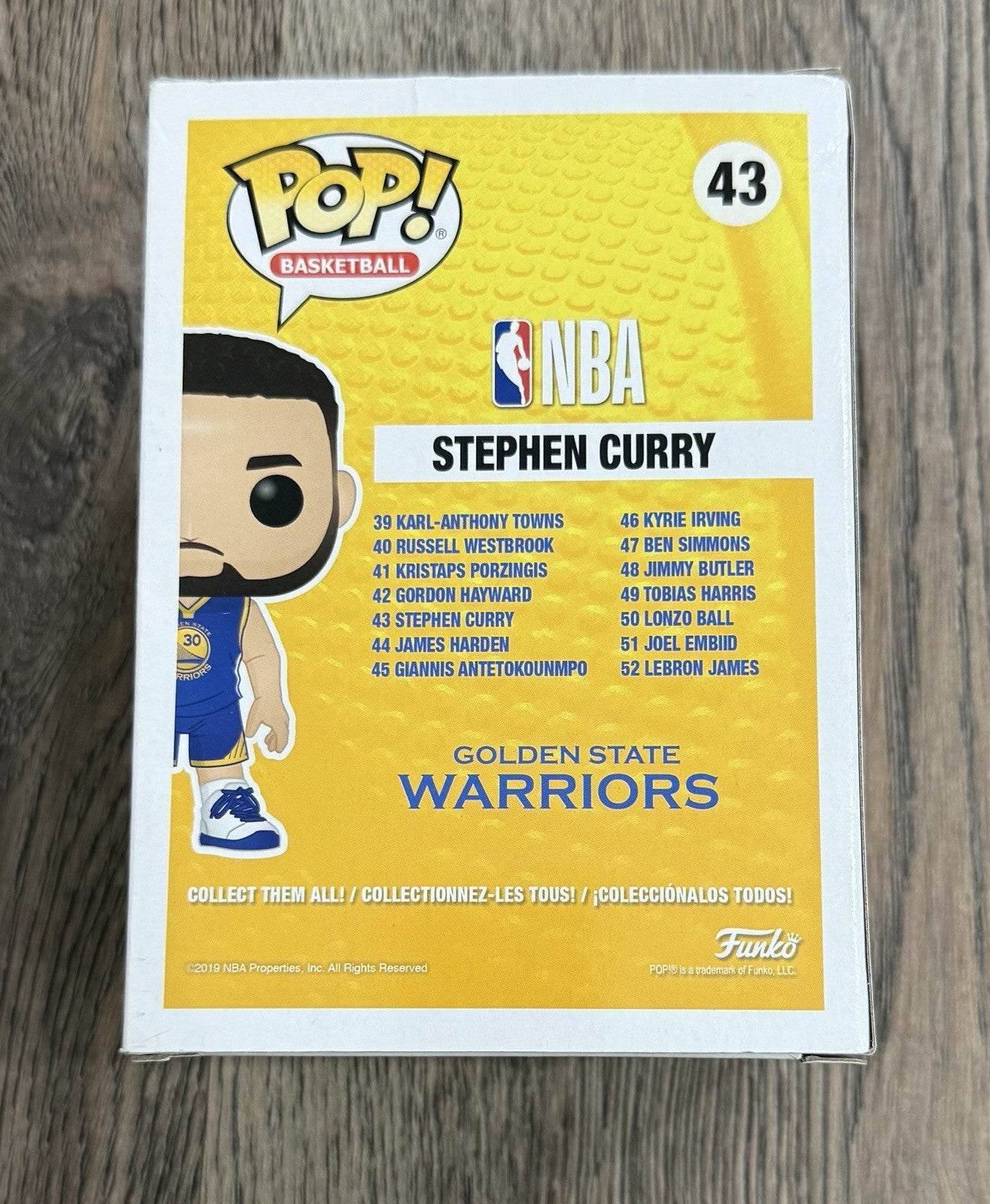 Funko Pop! NBA Golden State Warriors: Stephen Curry #34 Fanatics BOX DAMAGE