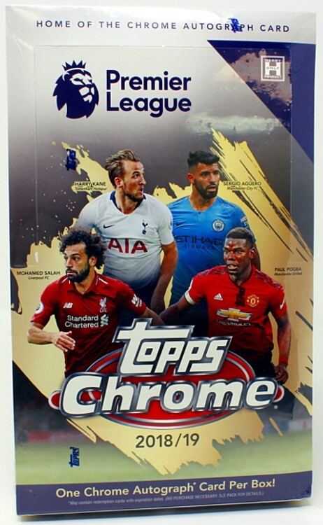 2018/19 TOPPS CHROME PREMIER LEAGUE SOCCER HOBBY BOX BLOWOUT CARDS