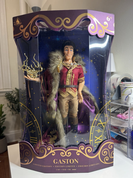 2024 Disney store Gaston Midnight Masquerade Designer Doll Limited Edition *New*