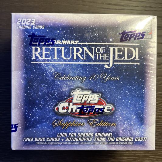 2023 Topps Chrome Sapphire Edition Star Wars Return Of The Jedi Hobby Box Sealed