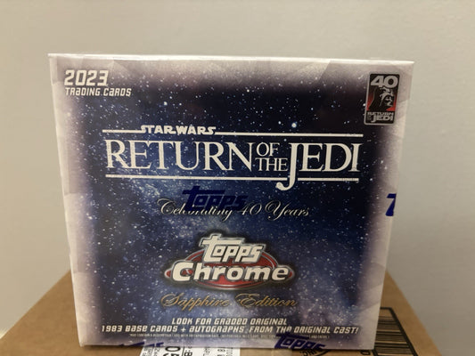 2023 Topps Chrome Sapphire Edition Star Wars Return Of The Jedi Hobby Box