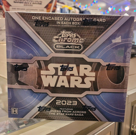 2023 Topps Chrome Black Star Wars Sealed Hobby Box