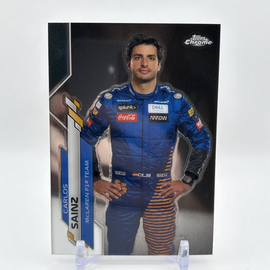 2020 Topps Chrome Formula 1 F1 Racers Carlos Sainz #8 Rookie RC