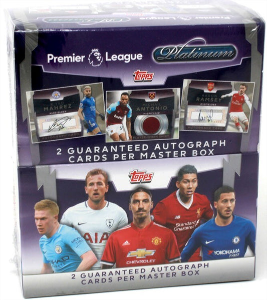 2018 TOPPS PLATINUM PREMIER LEAGUE SOCCER HOBBY BOX BLOWOUT CARDS