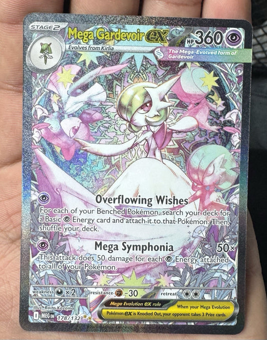 Mega Gardevoir EX 178/132 SIR Perfect Condition Brand New Secret Rare