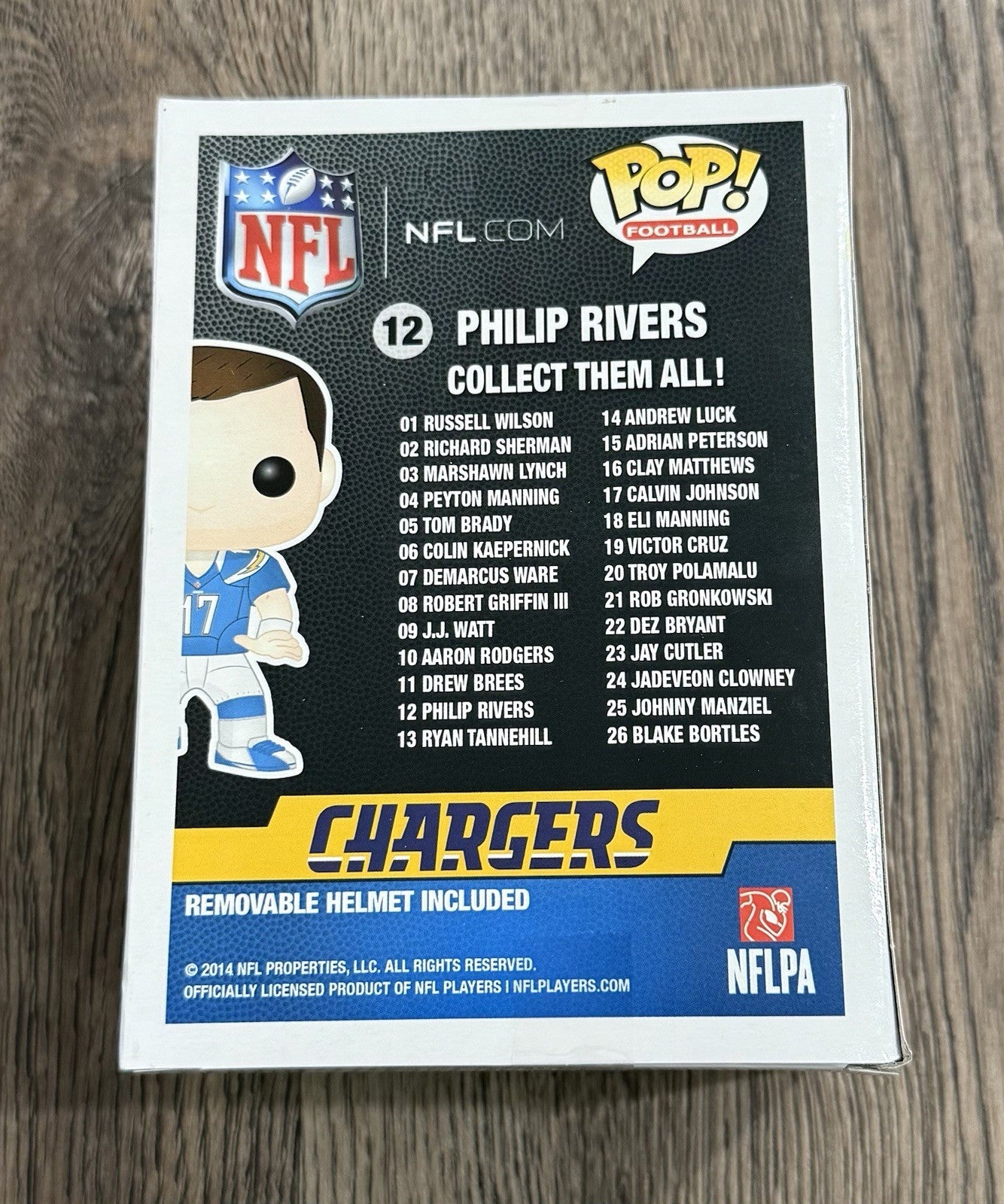 Funko Pop! NFL San Diego Charger - Philip Rivers #12 Vaulted w/ Protector