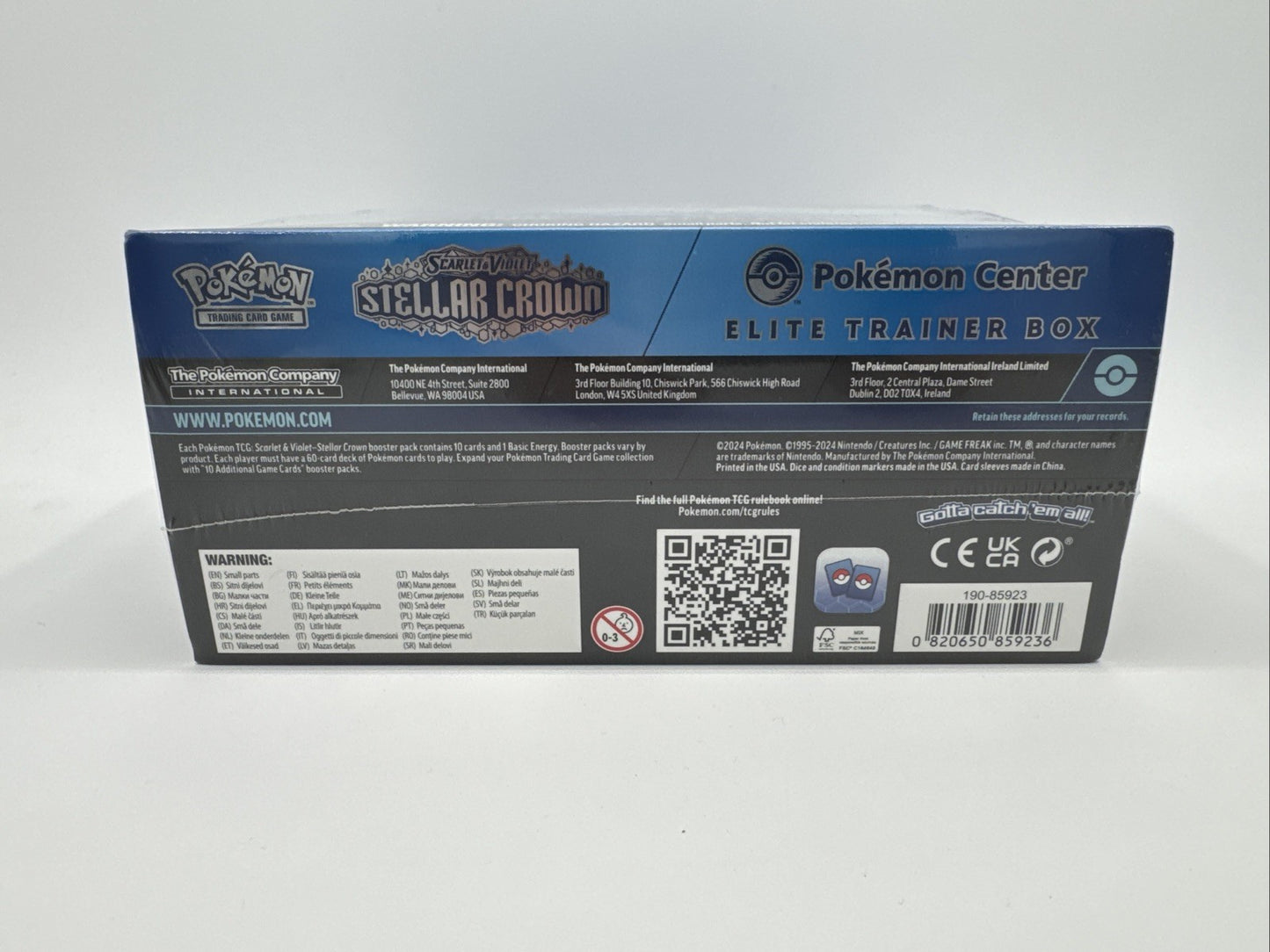 Stellar Crown SV07 Pokemon Center Elite Trainer Box ETB NEW & SEALED