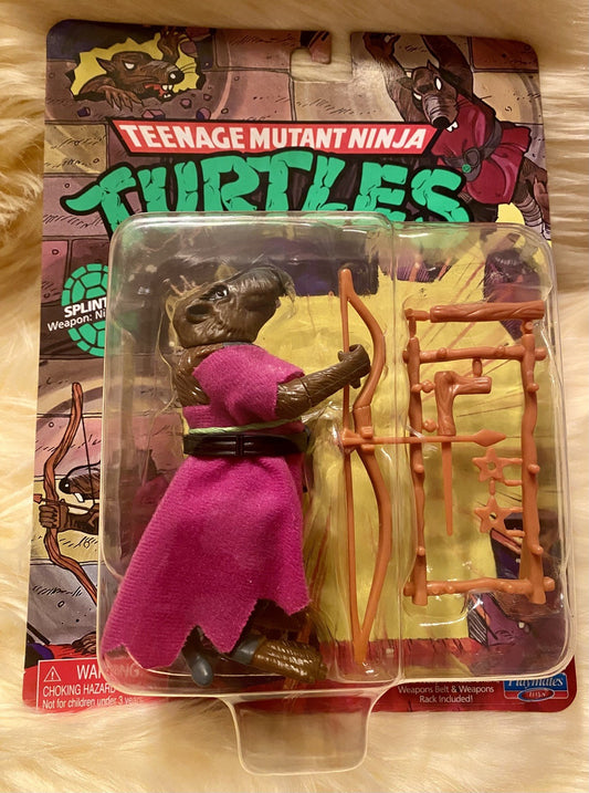 Playmates Teenage Mutant Ninja Turtles SPLINTER Classic Retro 4" Figure NEW 2022
