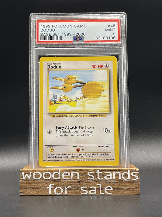 PSA 9 MINT Doduo 48/102 4th Print Base Set Pokemon Trading Card