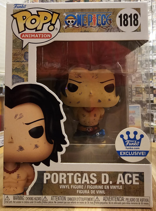 Funko Pop One Piece Portgas D. Ace #1818 Funko Shop Exclusive New Authentic