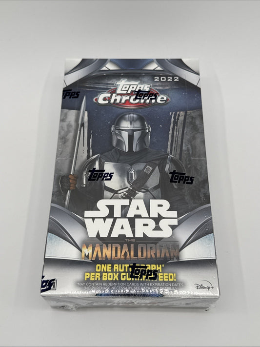 2022 Topps Chrome Star Wars The Mandalorian Beskar Edition Hobby Box New Sealed!
