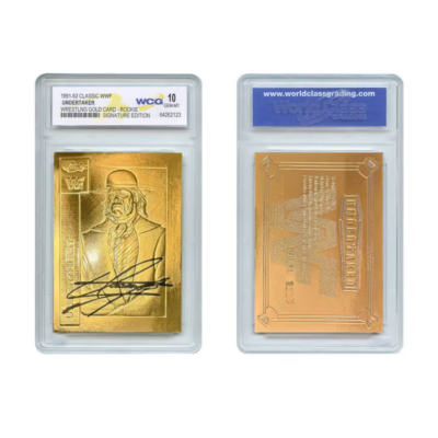 💀🔥 1991–92 Classic WWF GOLD Rookie Card – Signature Edition 🔥💀 ⚰️ The Undertaker RC– GEM MINT 10