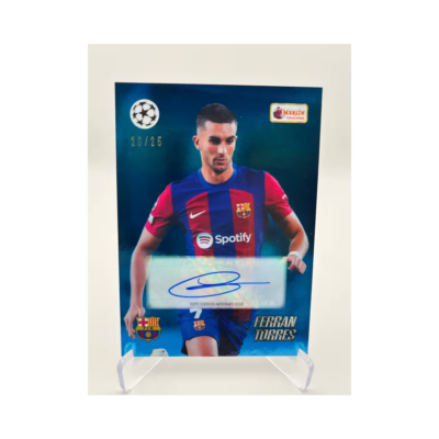 2023 Topps Merlin Heritage Ferran Torres Auto Blue /25